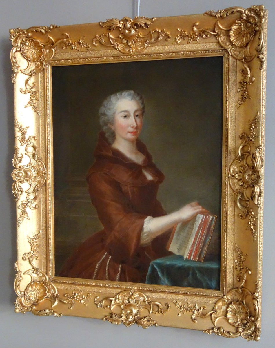 18th Century French School, Amusing Double Portrait Of A False Devotee, Followed By Nattier-photo-2