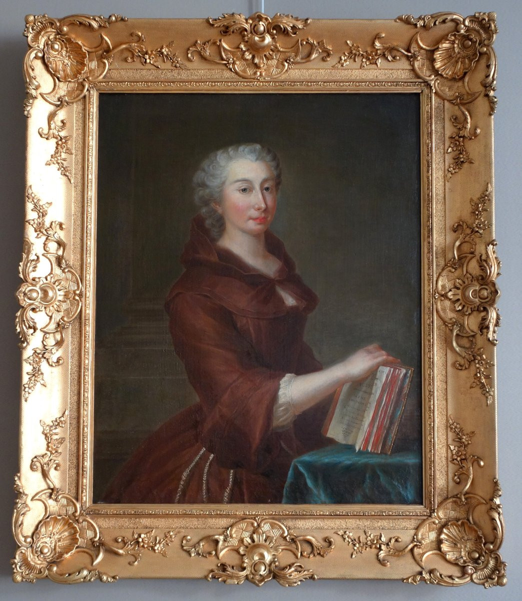 18th Century French School, Amusing Double Portrait Of A False Devotee, Followed By Nattier-photo-3
