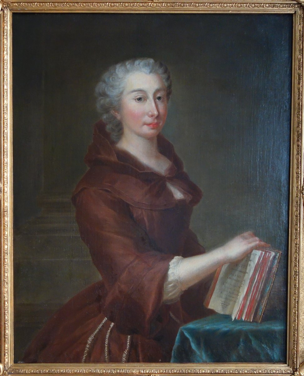 18th Century French School, Amusing Double Portrait Of A False Devotee, Followed By Nattier-photo-4