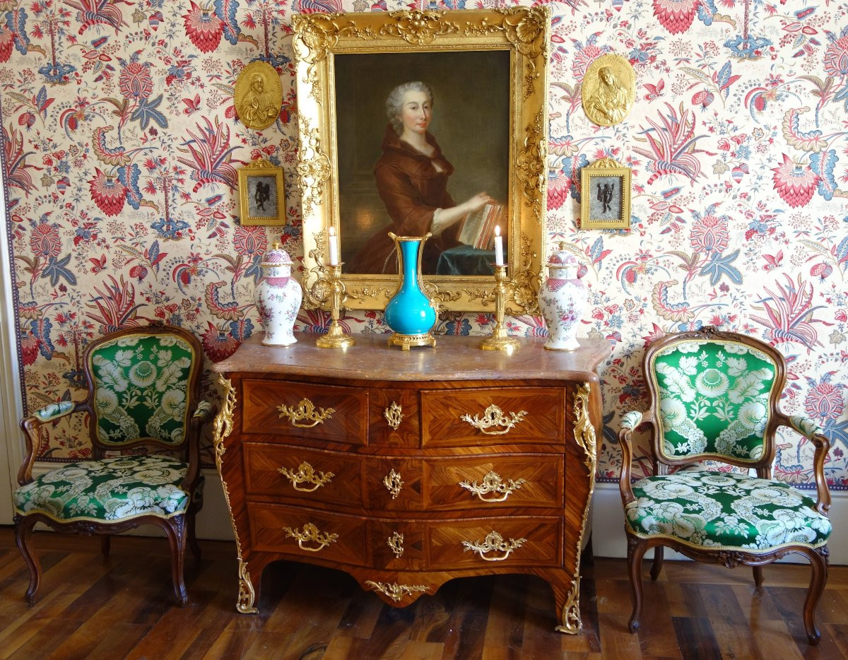 18th Century French School, Amusing Double Portrait Of A False Devotee, Followed By Nattier-photo-7