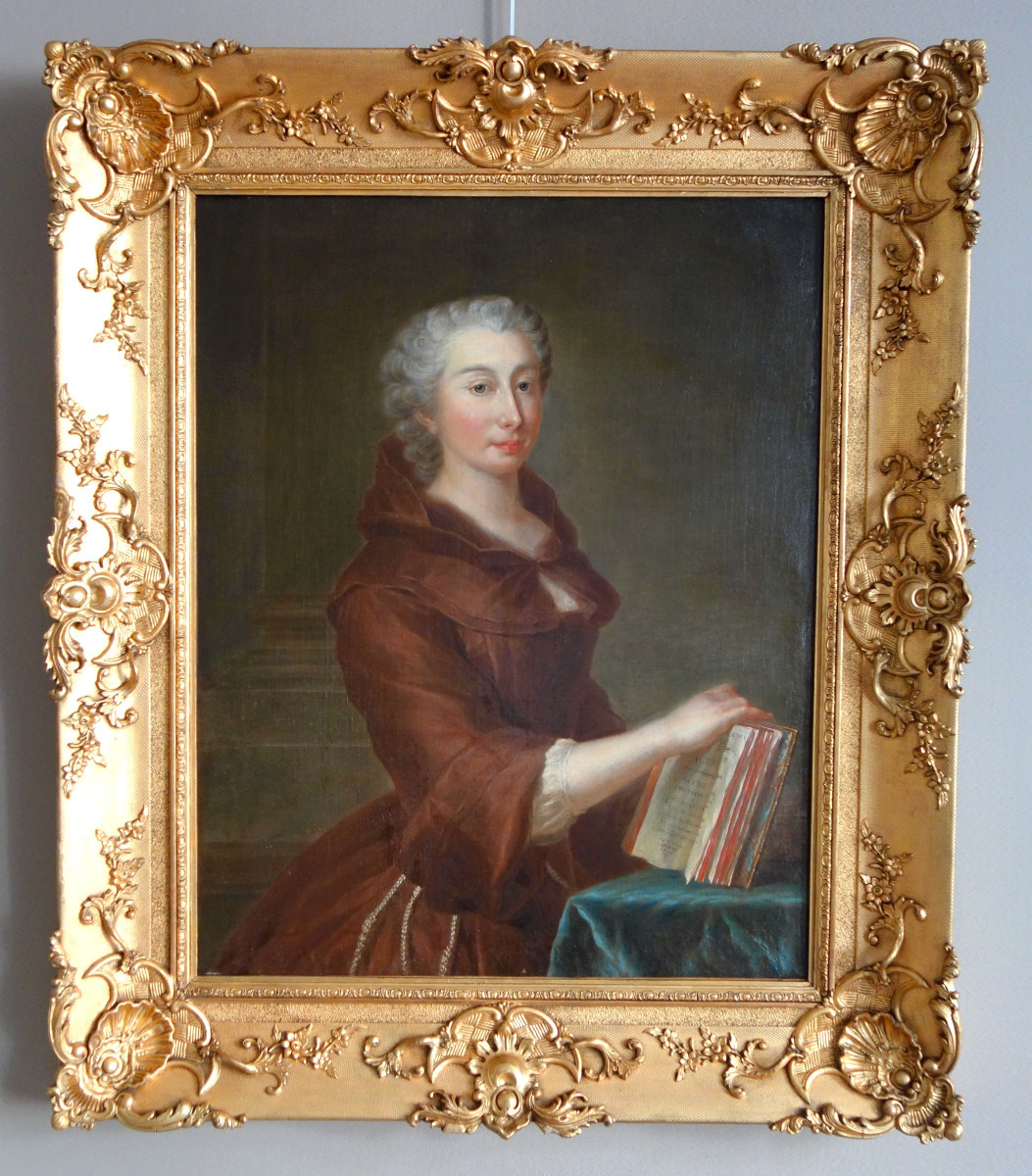 18th Century French School, Amusing Double Portrait Of A False Devotee, Followed By Nattier