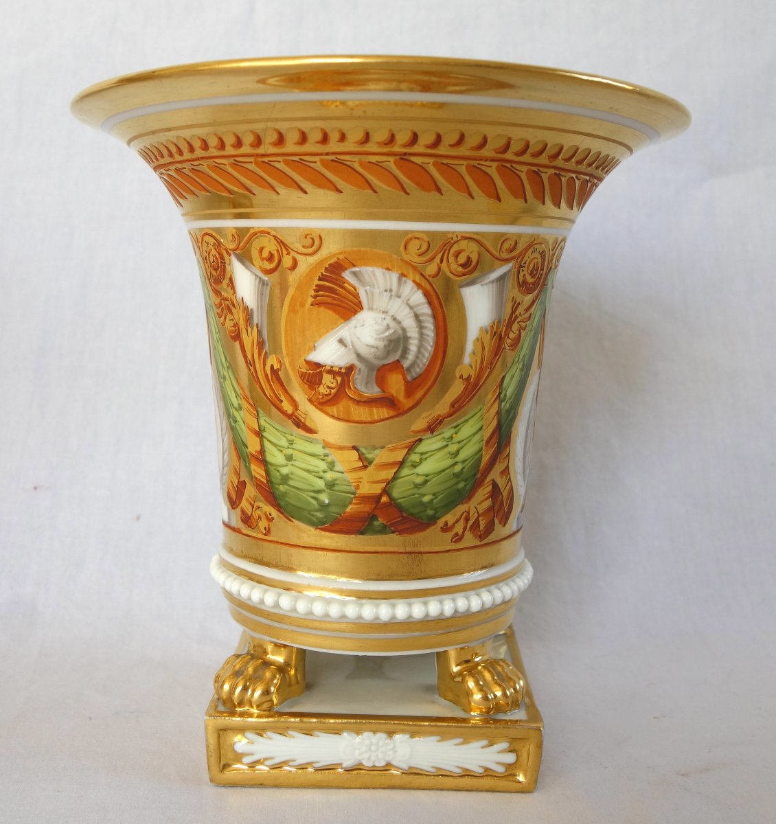 Manufacture Schoelcher, attribué à, paire de cache-pots d'époque Empire Restauration - ca 1820-photo-4