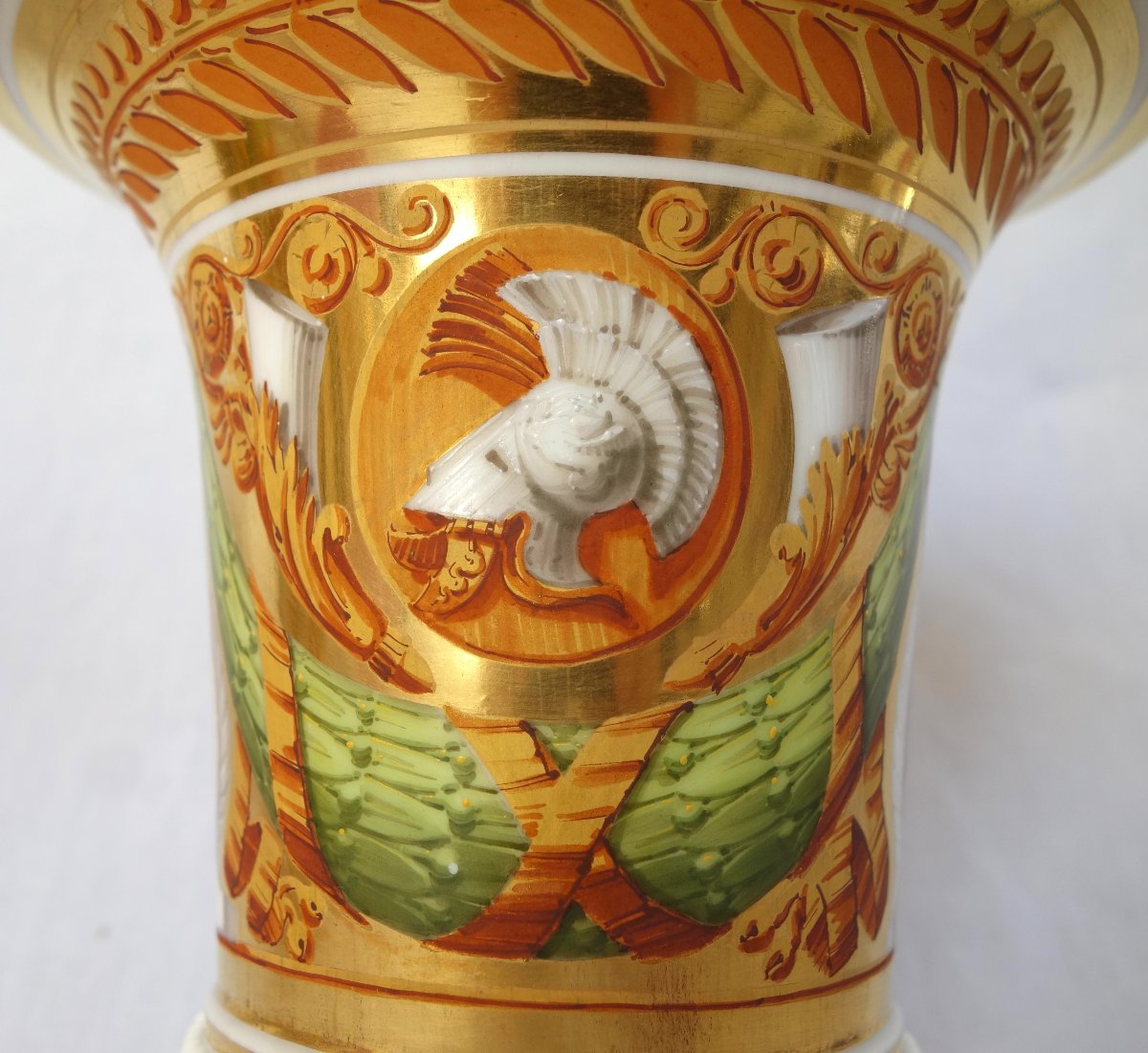 Manufacture Schoelcher, attribué à, paire de cache-pots d'époque Empire Restauration - ca 1820-photo-1