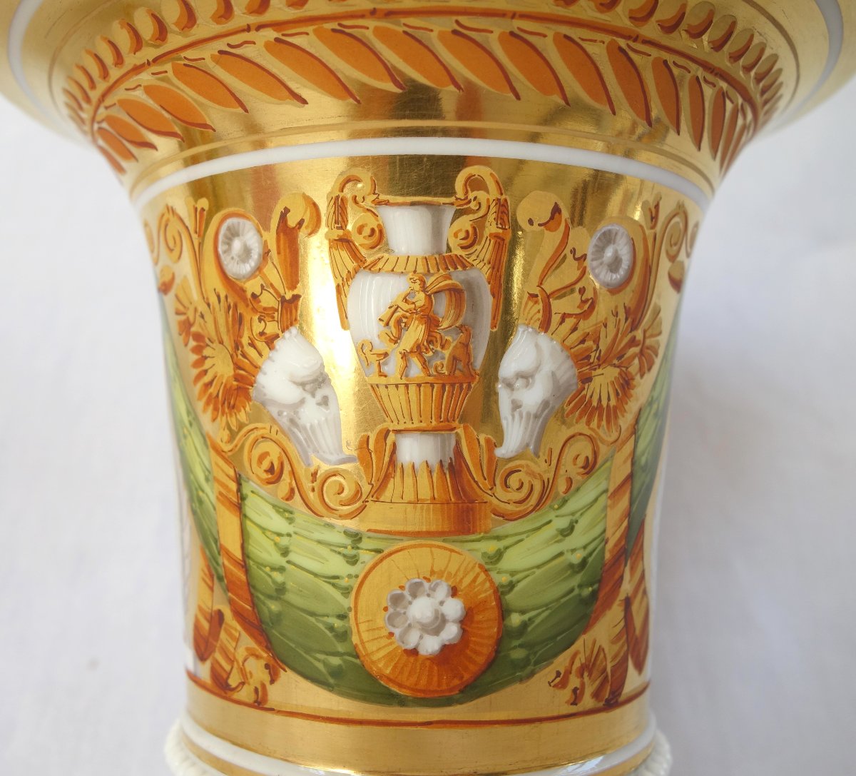 Manufacture Schoelcher, attribué à, paire de cache-pots d'époque Empire Restauration - ca 1820-photo-3