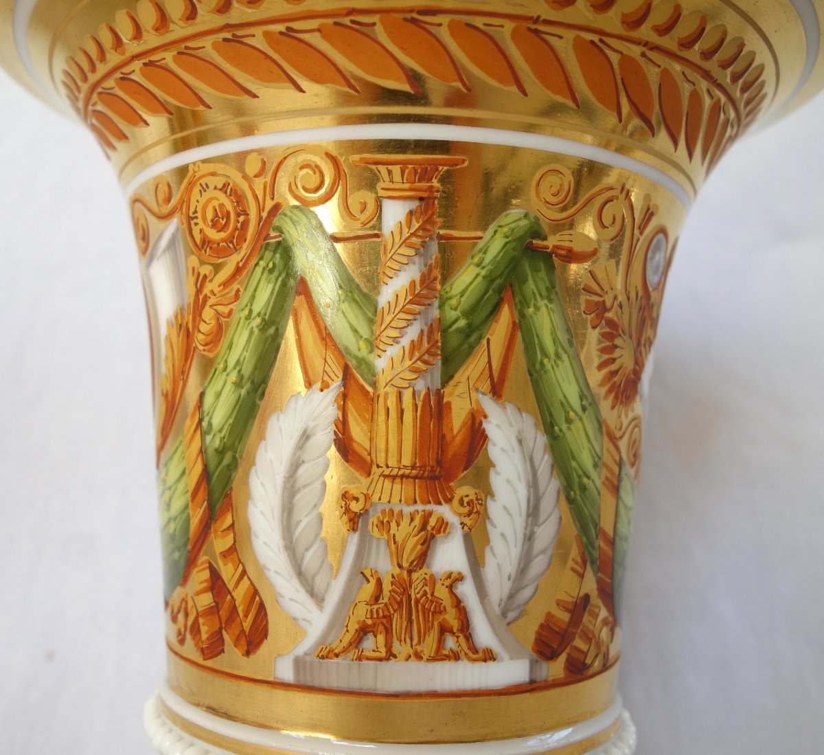 Manufacture Schoelcher, attribué à, paire de cache-pots d'époque Empire Restauration - ca 1820-photo-4