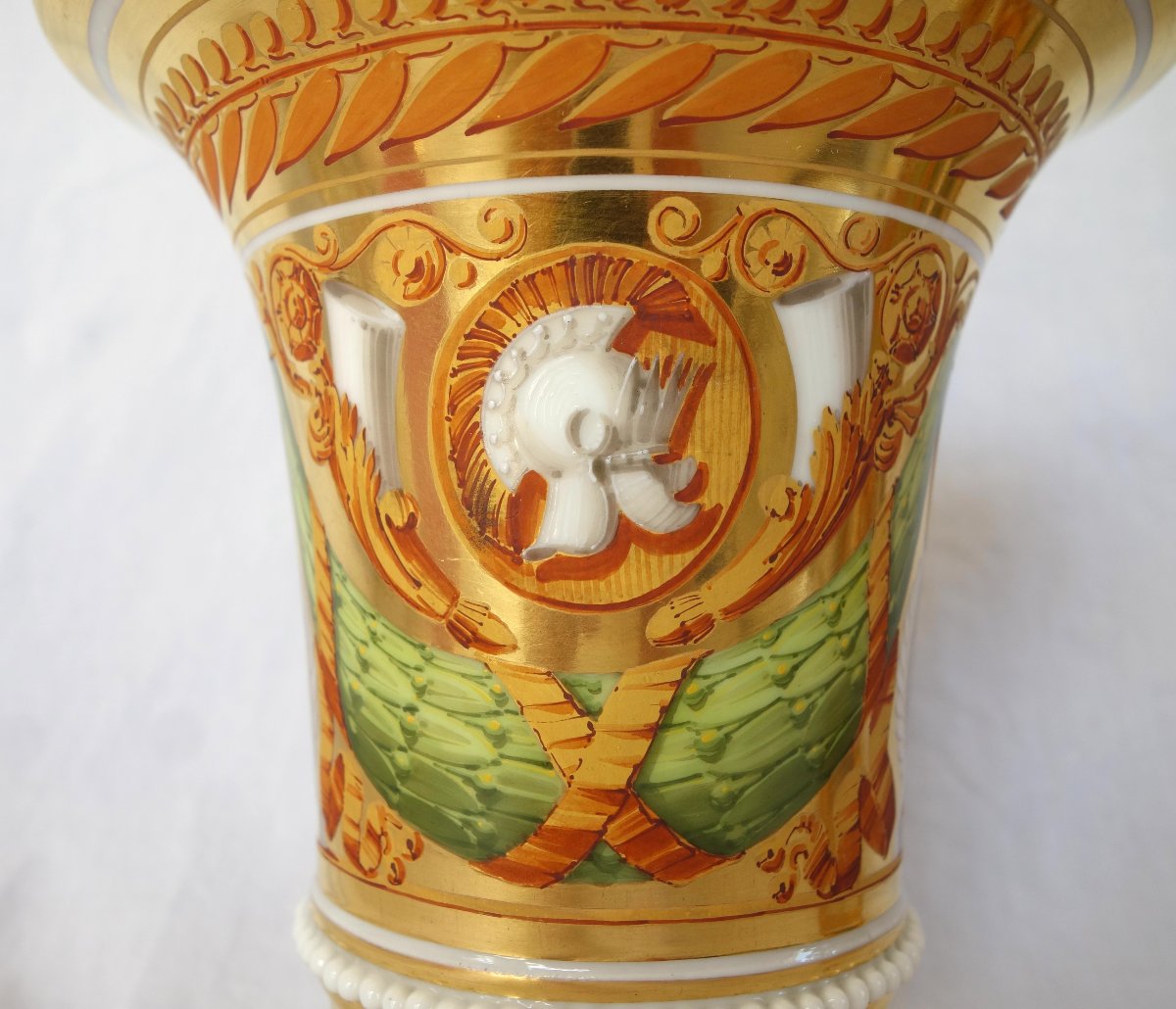 Manufacture Schoelcher, attribué à, paire de cache-pots d'époque Empire Restauration - ca 1820-photo-5