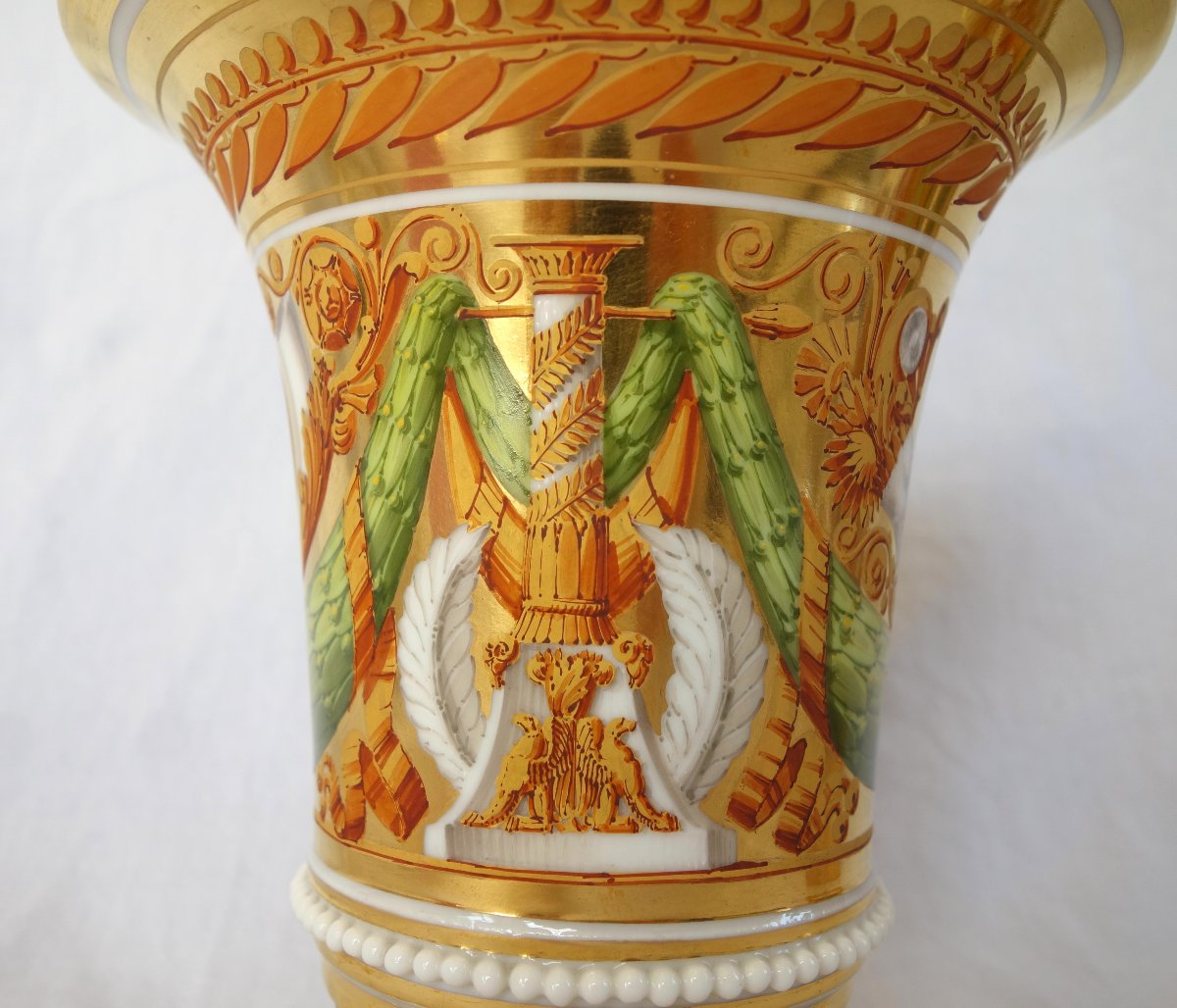 Manufacture Schoelcher, attribué à, paire de cache-pots d'époque Empire Restauration - ca 1820-photo-6