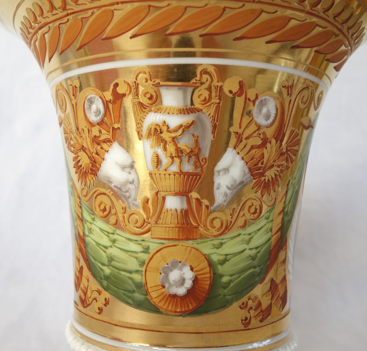 Manufacture Schoelcher, attribué à, paire de cache-pots d'époque Empire Restauration - ca 1820-photo-7