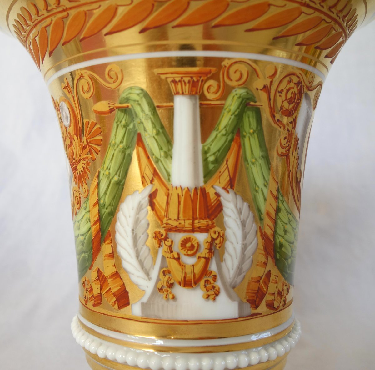 Manufacture Schoelcher, attribué à, paire de cache-pots d'époque Empire Restauration - ca 1820-photo-8