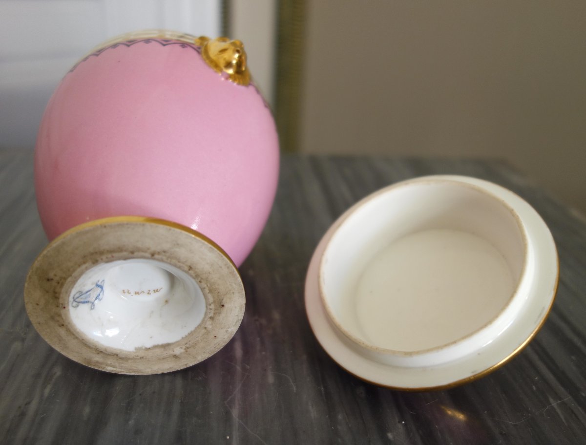 Manufacture Royale de Sèvres 1821 : Sucrier en porcelaine à décor Egyptien-photo-7