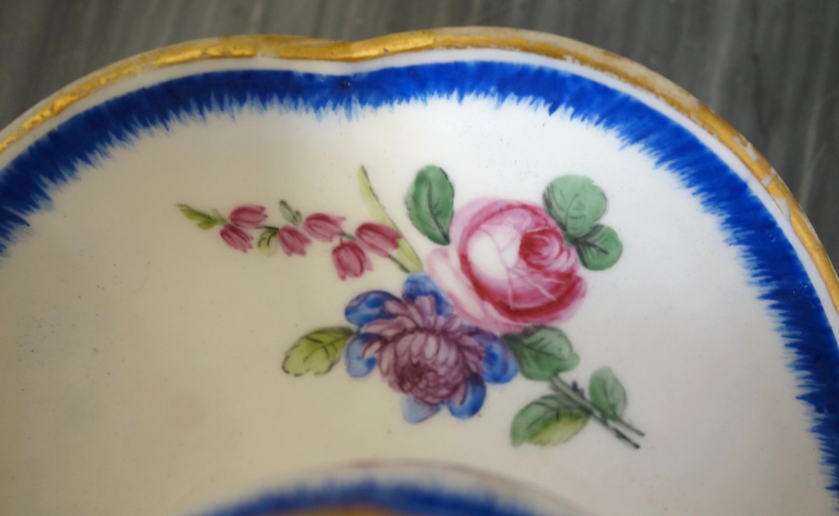 Manufacture De Sèvres, Louis XVI Period Porcelain Saucer Sugar Pot - Signed & Dated 1777-photo-5