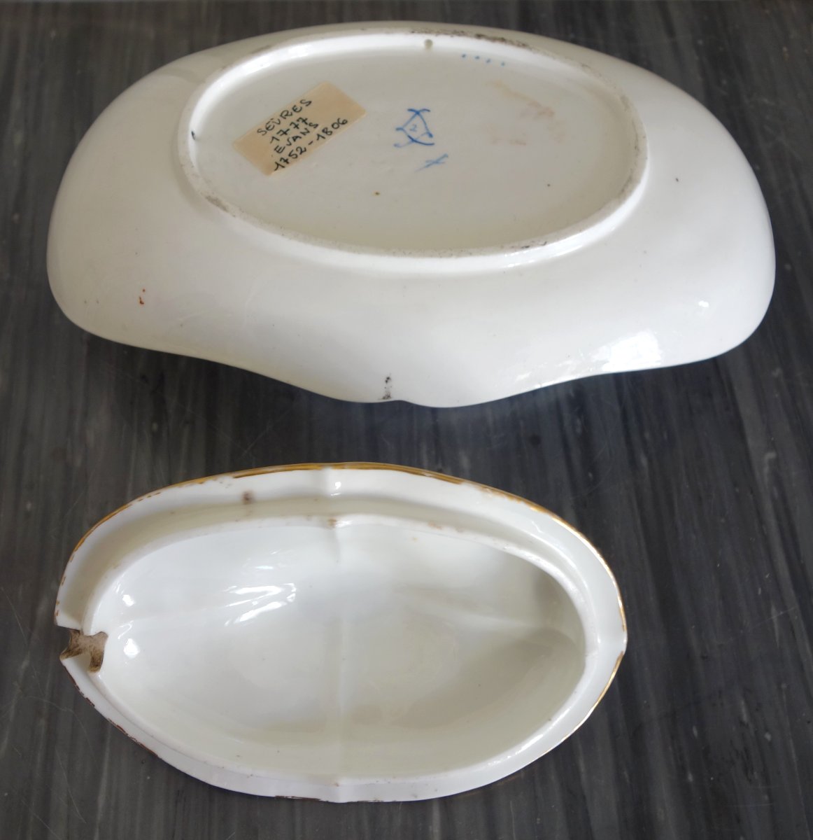 Manufacture De Sèvres, Louis XVI Period Porcelain Saucer Sugar Pot - Signed & Dated 1777-photo-7