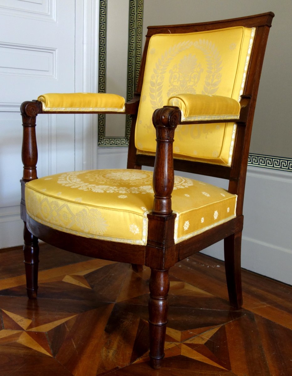 Jacob Desmalter - Empire Period Mahogany Armchair - Stamped