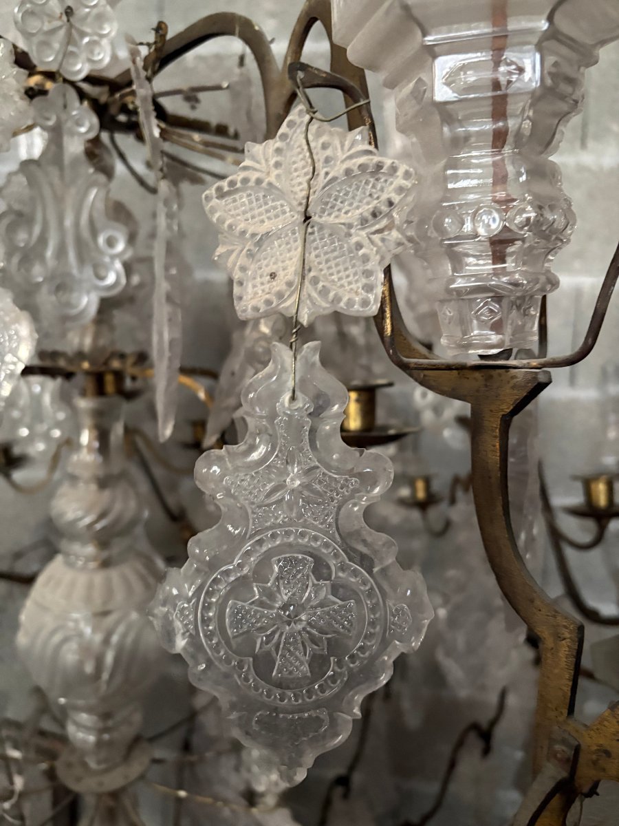 Spectaculaire lustre de Style Louis XV 24 feux - 3m de hauteur-photo-4