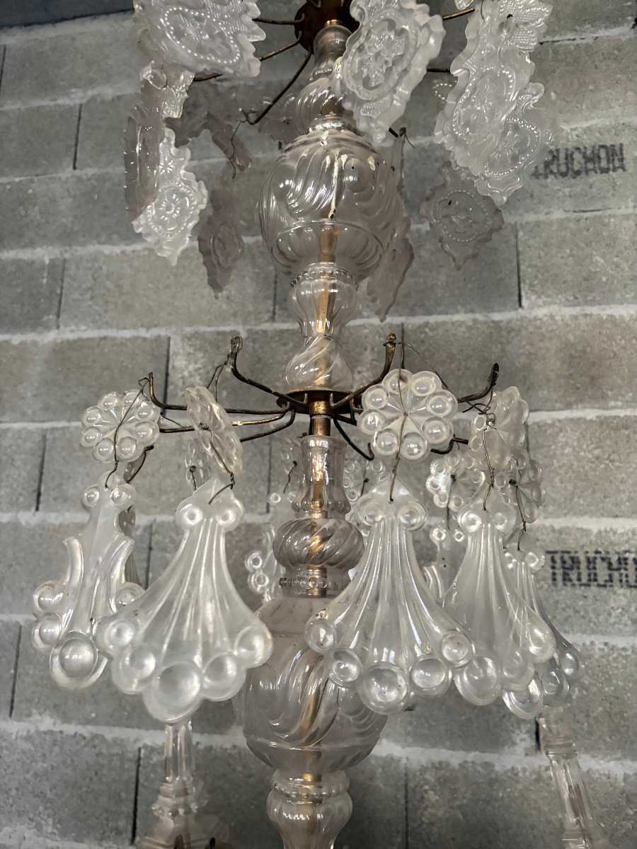 Spectaculaire lustre de Style Louis XV 24 feux - 3m de hauteur-photo-5