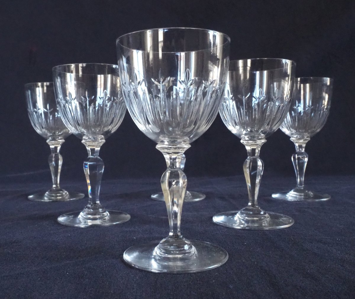 Baccarat: Cut-crystal Port Set—louis XVI Design From The 1907 Catalog-photo-4