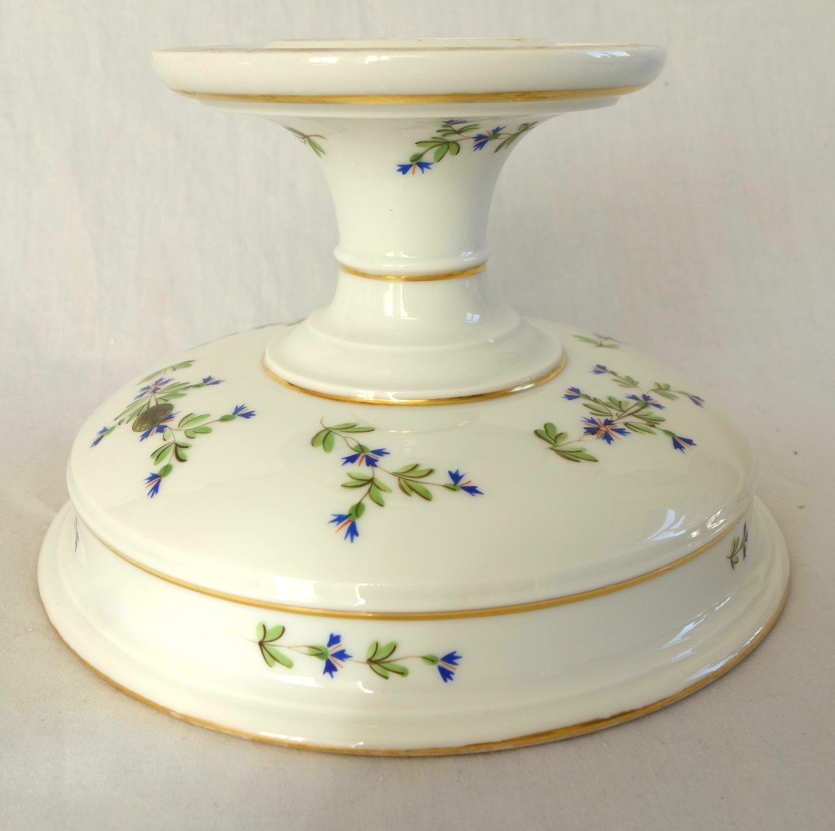 Pair Of Porcelain Fruit Bowls / Stemmed Bowls With A "barbeaux" Design, Attributed To Dihl & Guerhard-photo-4
