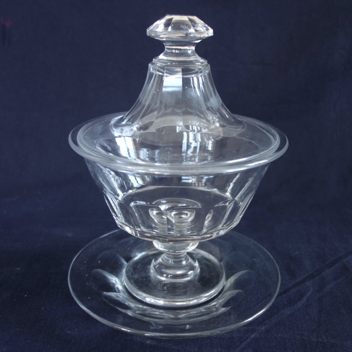 Baccarat - Saint Louis: Caton-style Cut Crystal Candy Dish - Circa 1840–50-photo-2