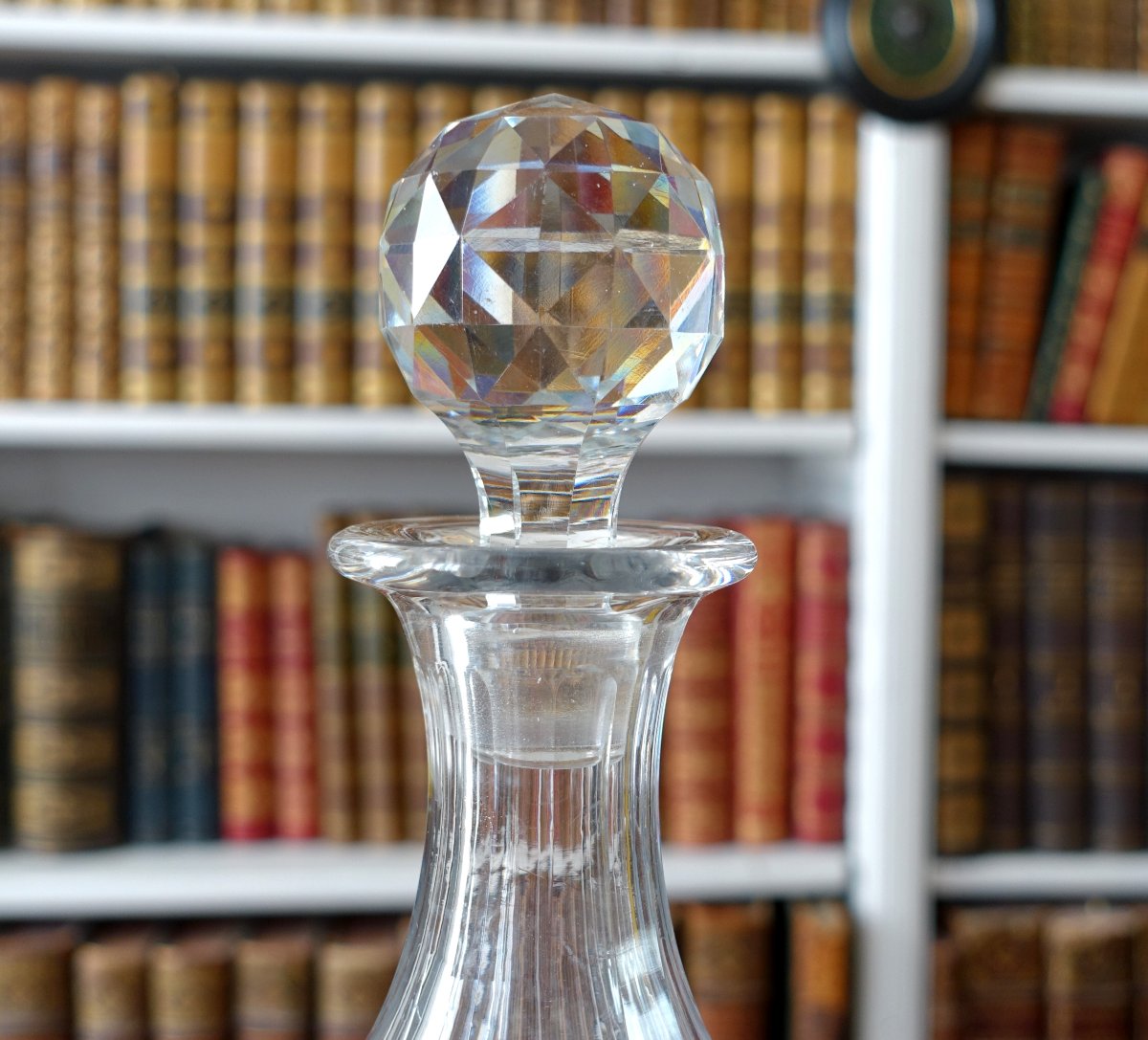 Baccarat : carafe à Cognac ou Whisky cristal du service Impérial : N & couronne de Napoleon III-photo-4