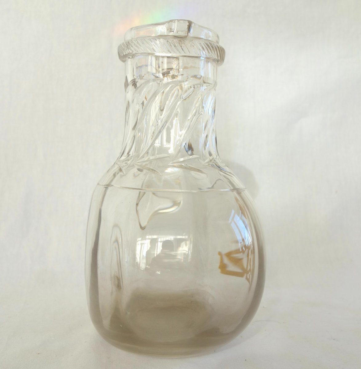 Saint Louis - Pair Of Plain Cluny-style Water Pitchers Engraved With A Count's Crown-photo-3