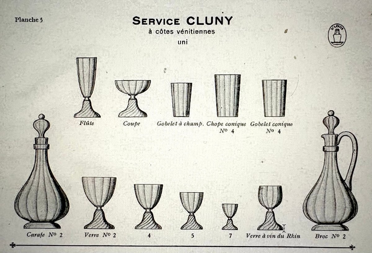 Saint Louis - Pair Of Plain Cluny-style Water Pitchers Engraved With A Count's Crown-photo-6