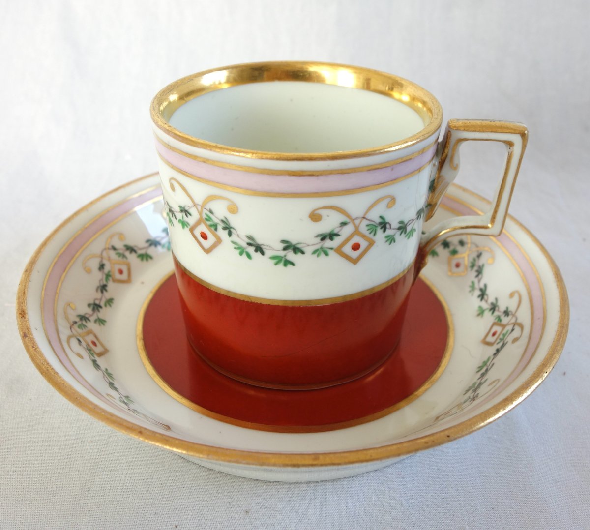 Vienna Imperial Porcelain Manufactory, 1-litre Porcelain Cup, Ca. 1820—signed-photo-3
