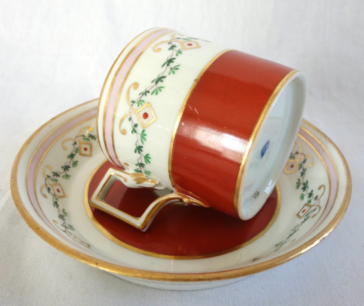 Vienna Imperial Porcelain Manufactory, 1-litre Porcelain Cup, Ca. 1820—signed-photo-1
