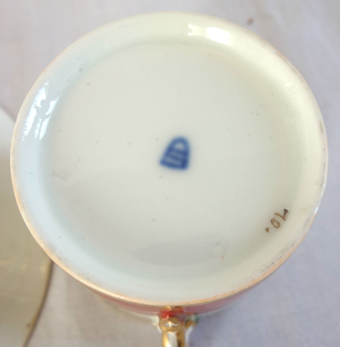 Vienna Imperial Porcelain Manufactory, 1-litre Porcelain Cup, Ca. 1820—signed-photo-5
