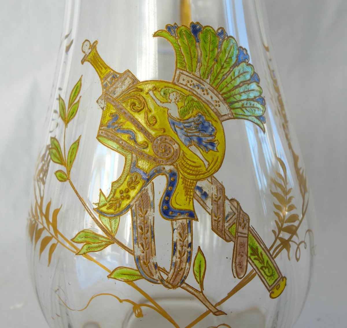 Baccarat - Etruscan-style Beer Set In Enameled And Gilded Crystal, Circa 1900-photo-2
