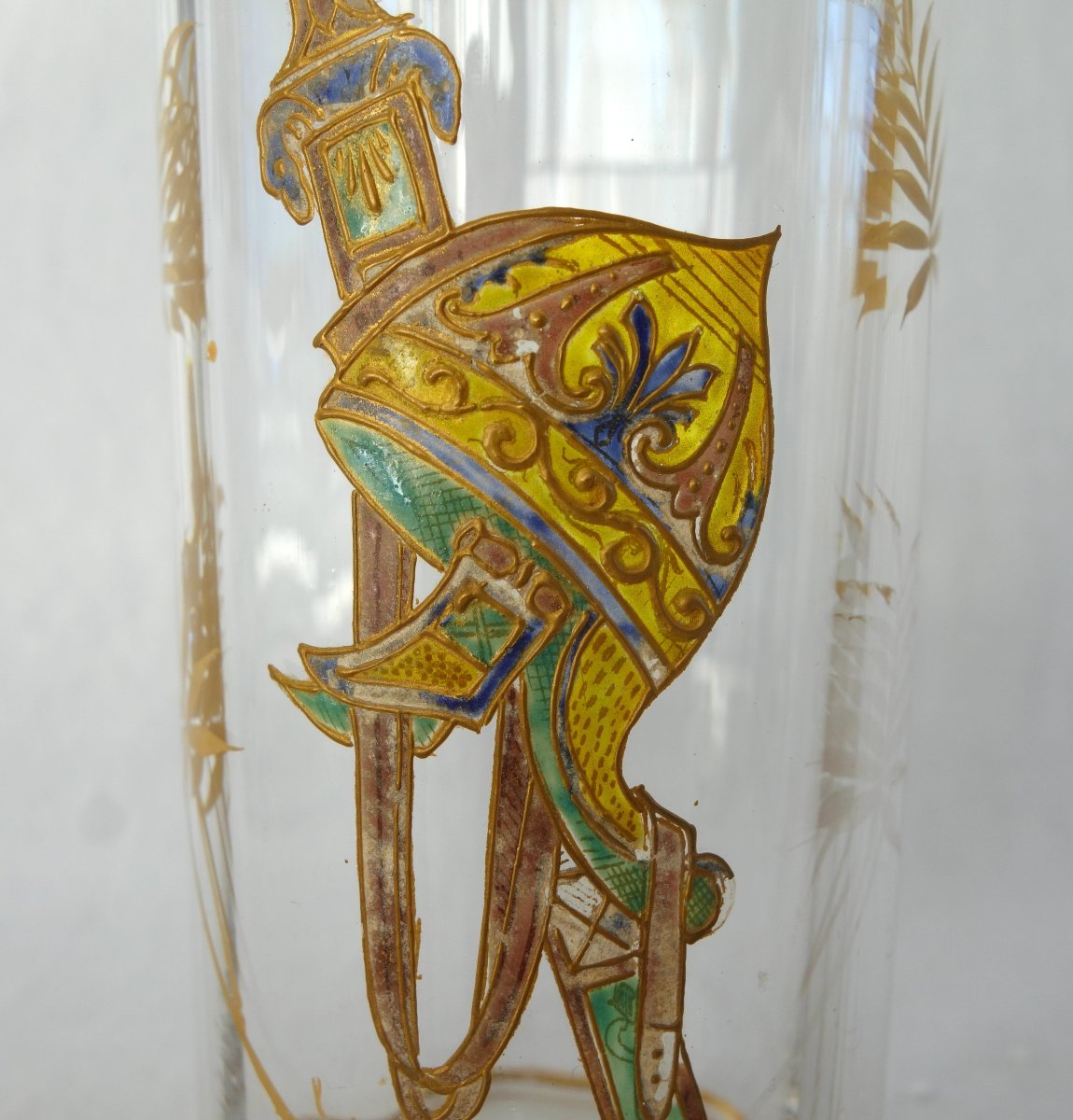 Baccarat - Etruscan-style Beer Set In Enameled And Gilded Crystal, Circa 1900-photo-4