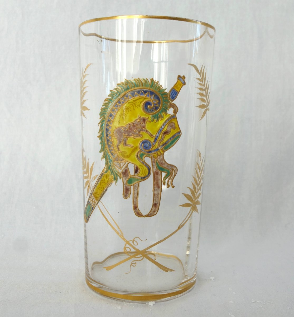 Baccarat - Etruscan-style Beer Set In Enameled And Gilded Crystal, Circa 1900-photo-5
