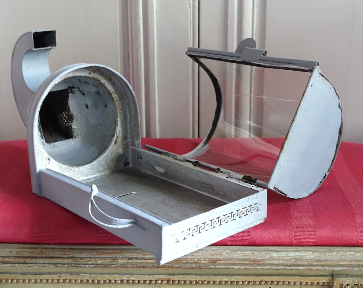 Lanterne en casque à l'antique, pour extérieur château ou intérieur, début 19e siècle-photo-2