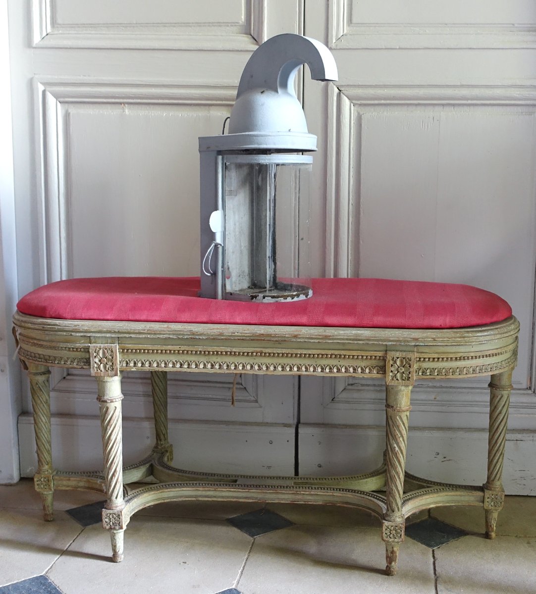 Lanterne en casque à l'antique, pour extérieur château ou intérieur, début 19e siècle-photo-3