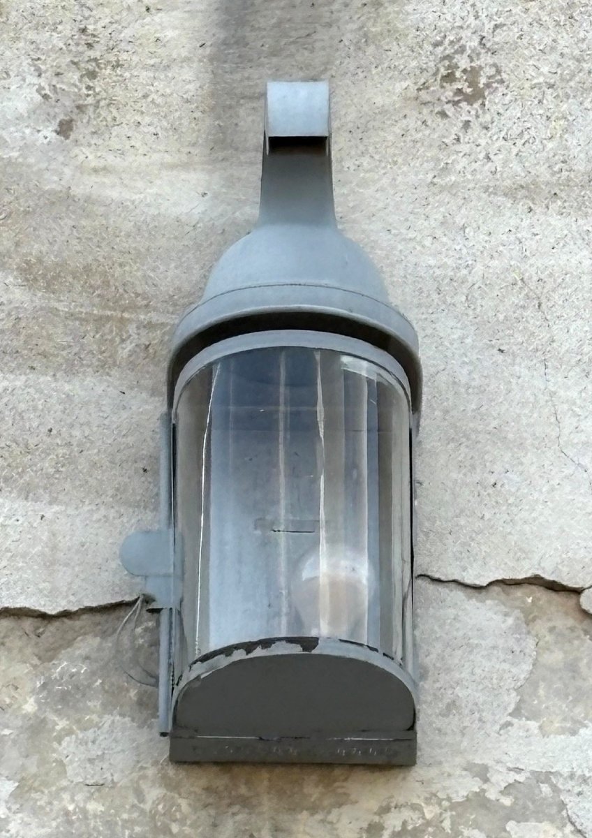 Lanterne en casque à l'antique, pour extérieur château ou intérieur, début 19e siècle-photo-6