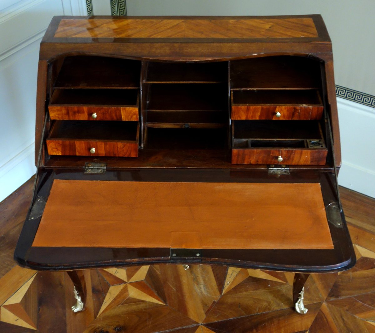 Vintage Louis XV-style Children's Sloping Desk With Marquetry—circa 1760-photo-2
