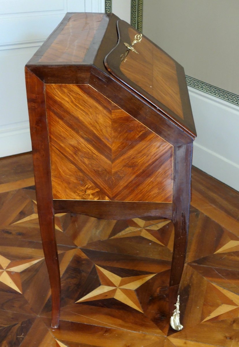 Vintage Louis XV-style Children's Sloping Desk With Marquetry—circa 1760-photo-4