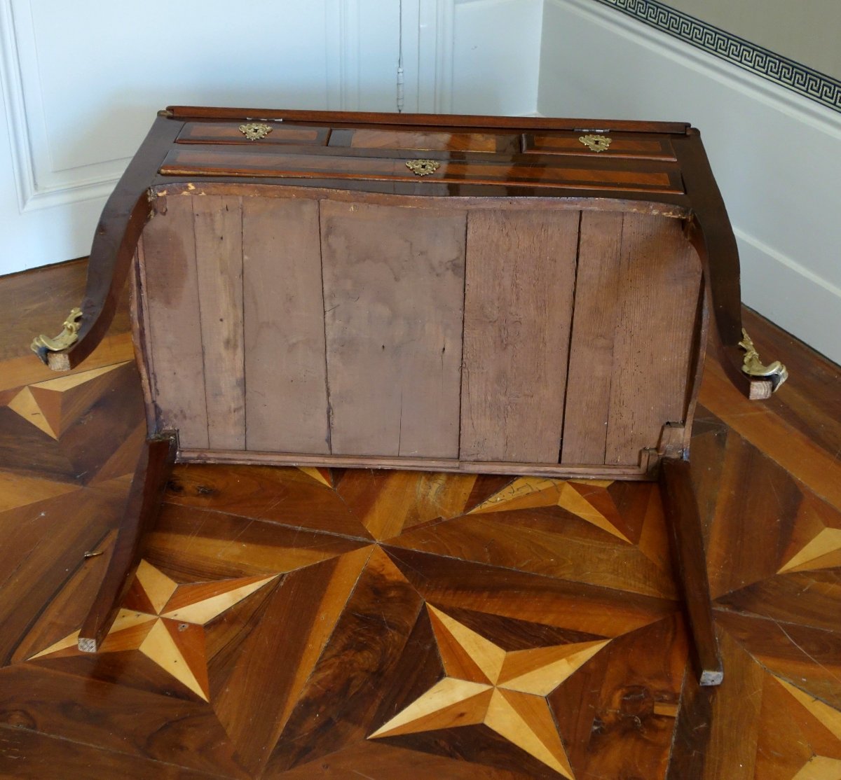 Vintage Louis XV-style Children's Sloping Desk With Marquetry—circa 1760-photo-6