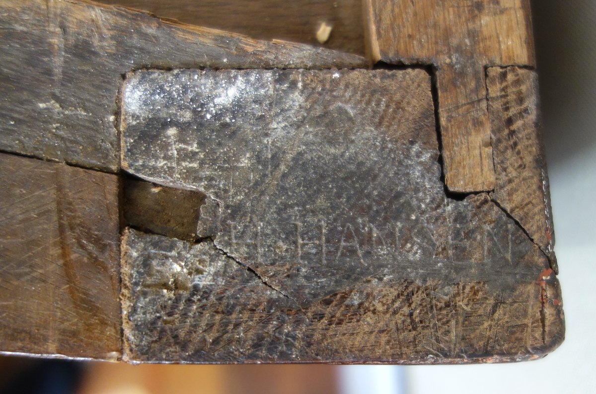 Hubert Hansen: Louis XV-era Chest Of Drawers With Satinwood Veneer—stamped-photo-8