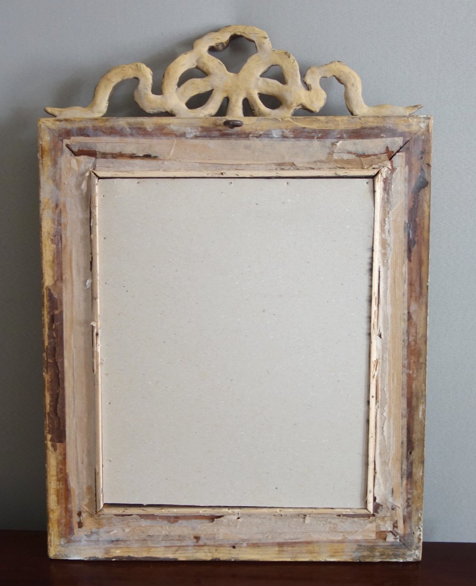 18th Century Engraving : Project For A Louis XVI Mantel In A Beautiful Gilt Frame-photo-8