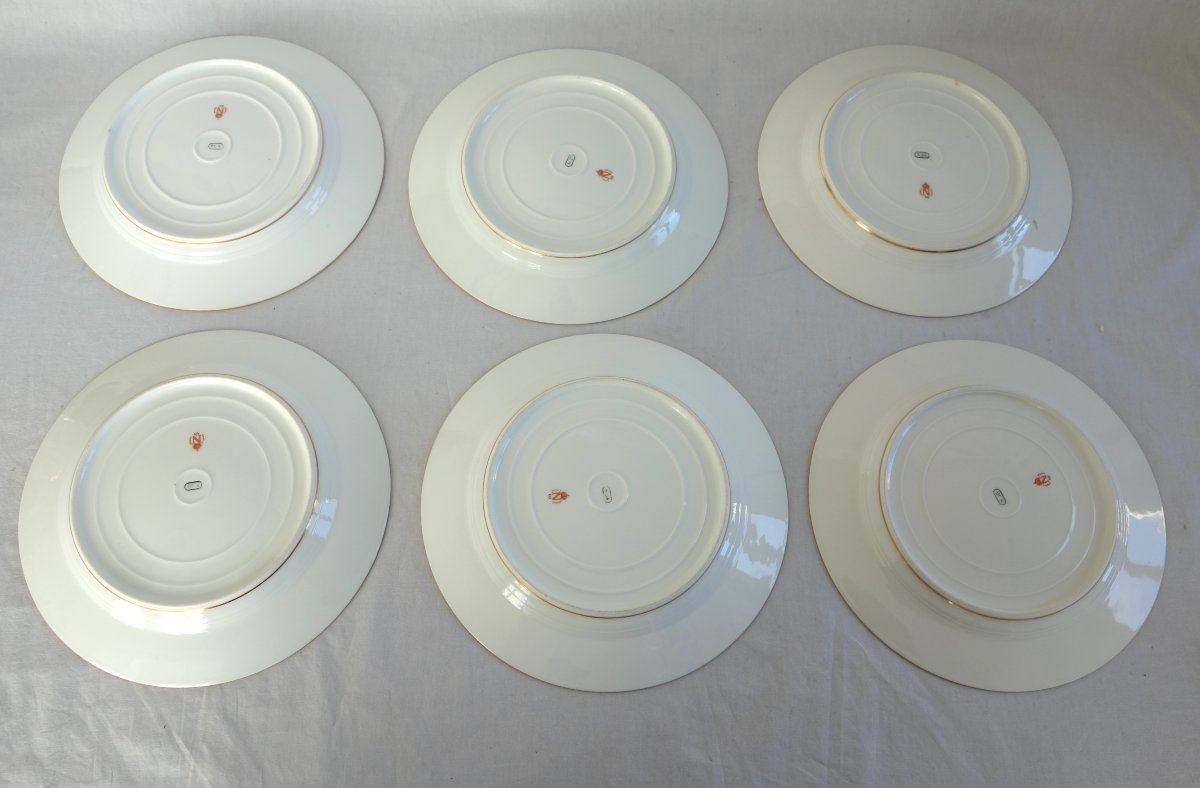 Sèvres Manufactory: Porcelain Service For 14, With A Monogram From The Napoleonic III Era-photo-5