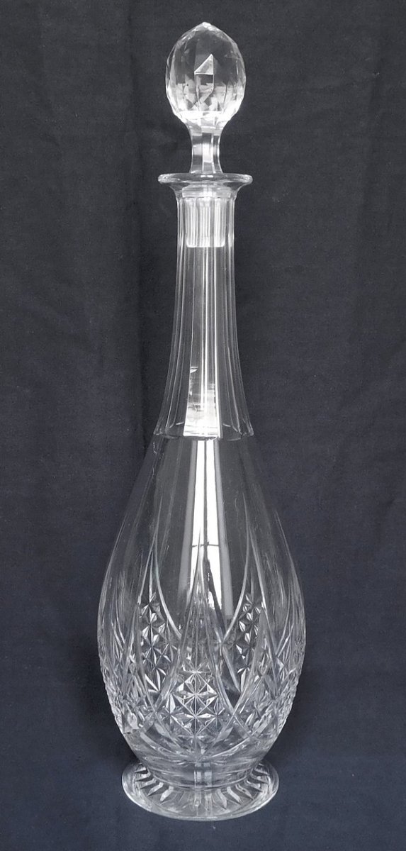 Baccarat service de verres pour 12 & carafes, cristal taillé, modèle Epron du catalogue de 1907-photo-6