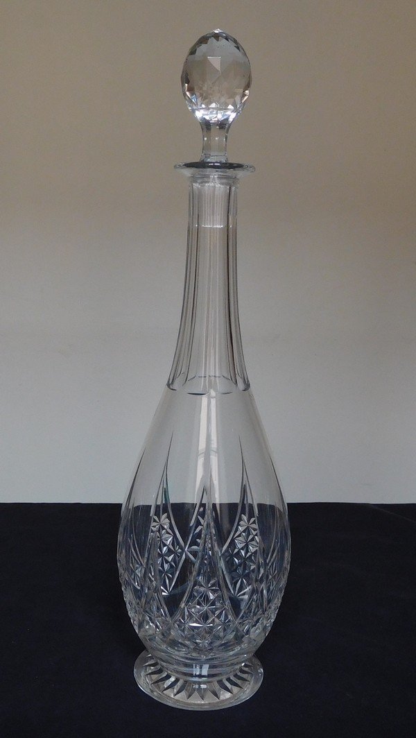 Baccarat service de verres pour 12 & carafes, cristal taillé, modèle Epron du catalogue de 1907-photo-8