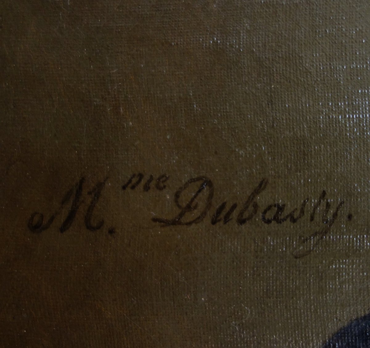 Madame Dubasty - portrait d'homme de la grande bourgeoisie d'époque restauration, HST - signé-photo-2