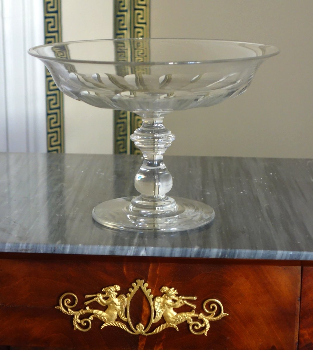 Baccarat Dessert Bowl With A Cut-crystal Base, A Model Listed In The 1907 Catalog-photo-2