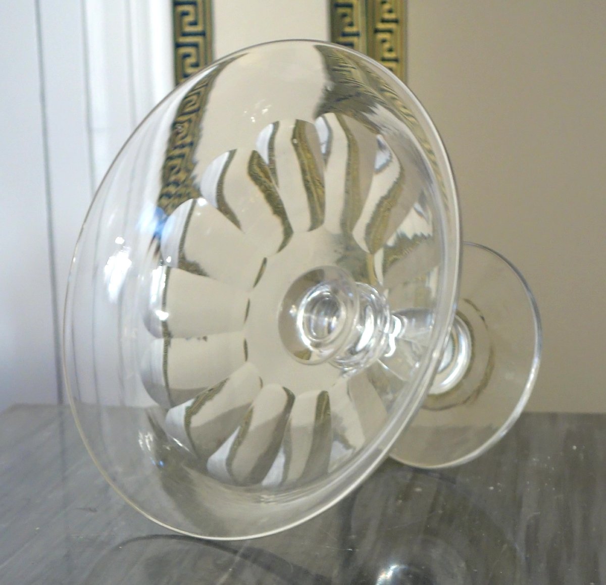 Baccarat Dessert Bowl With A Cut-crystal Base, A Model Listed In The 1907 Catalog-photo-3