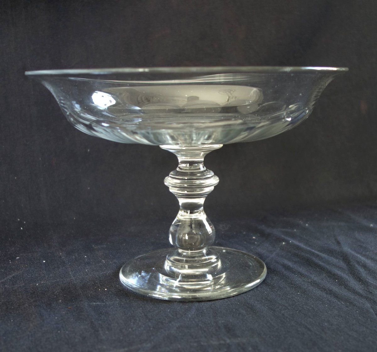 Baccarat Dessert Bowl With A Cut-crystal Base, A Model Listed In The 1907 Catalog-photo-2
