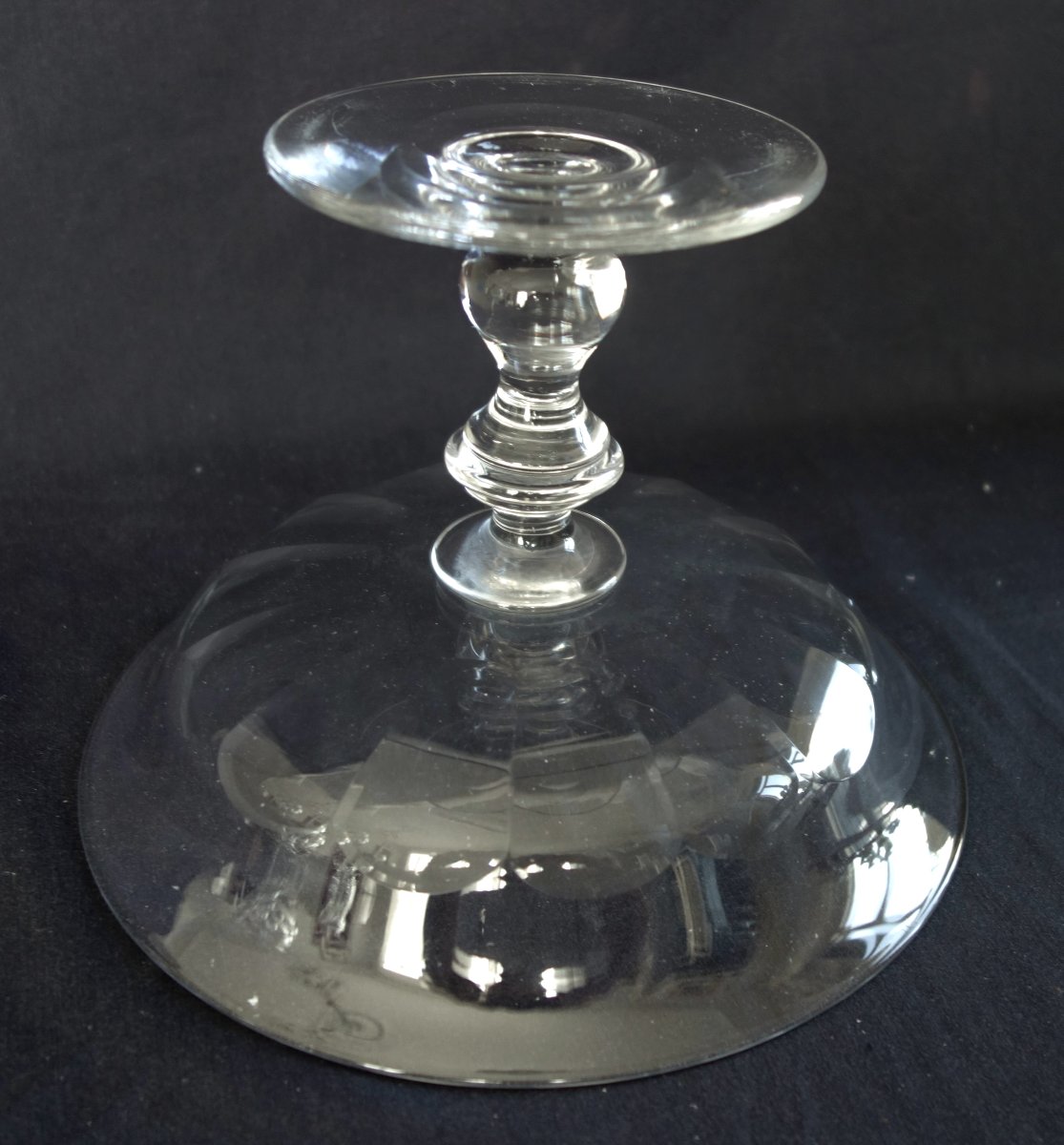Baccarat Dessert Bowl With A Cut-crystal Base, A Model Listed In The 1907 Catalog-photo-8