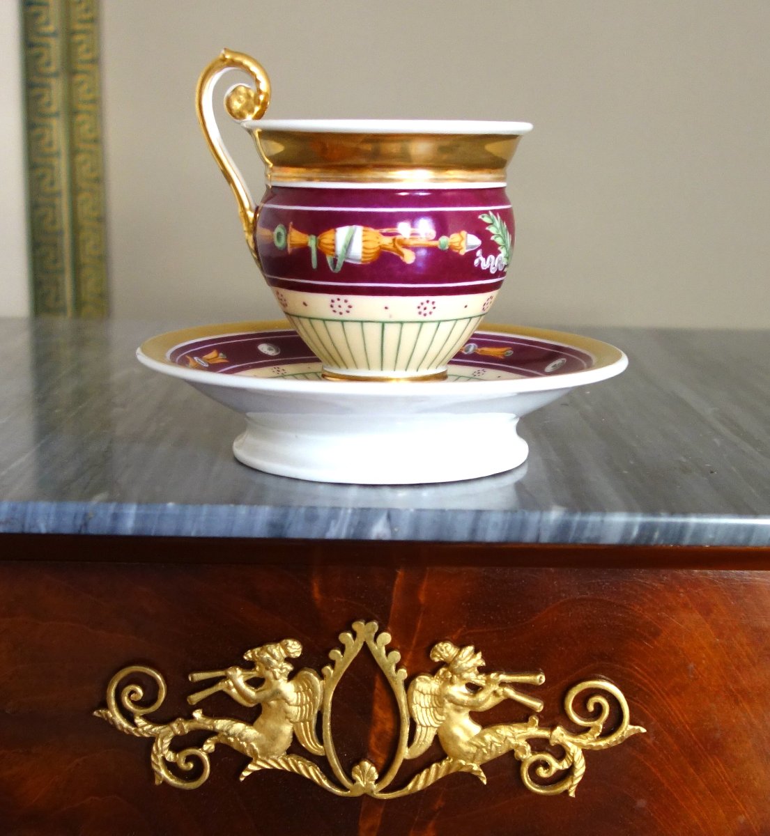 Porcelain Coffee Cup From The Empire And Restoration Periods