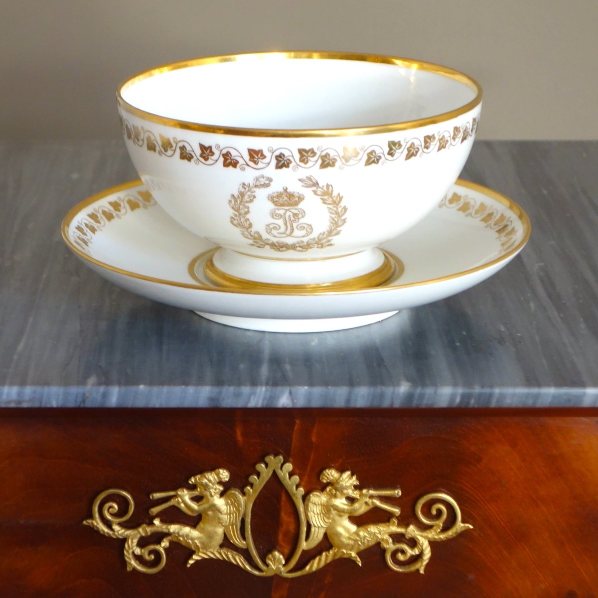 Sèvres: Louis Philippe’s Royal Bowl And Saucer At Trianon—porcelain, The Princes’ Service-photo-2