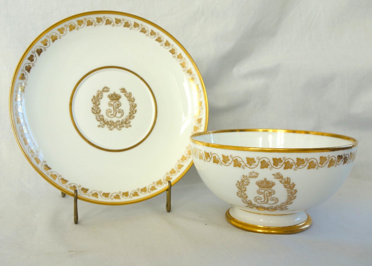 Sèvres: Louis Philippe’s Royal Bowl And Saucer At Trianon—porcelain, The Princes’ Service-photo-4